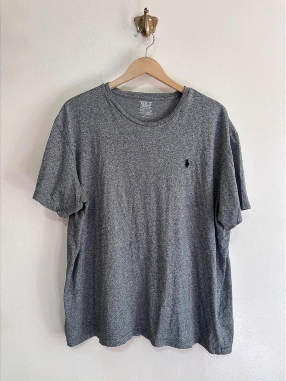 Polo Ralph Lauren‎ Grey Tshirt Black Pony size XL
